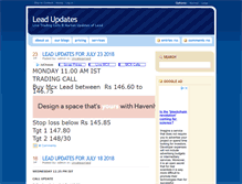 Tablet Screenshot of leadupdates.akshayashiv.com